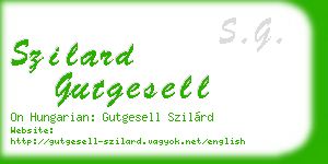 szilard gutgesell business card